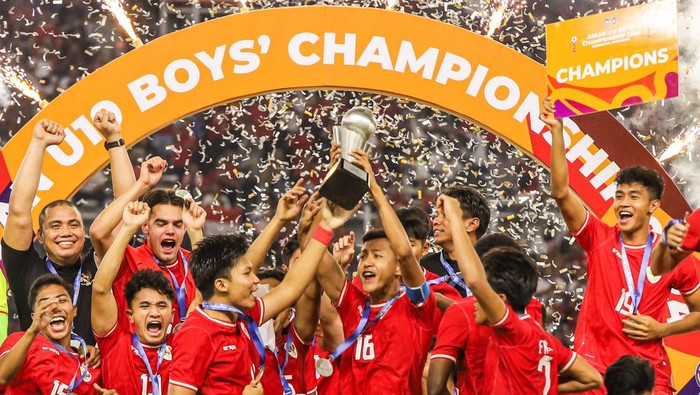 Terharu Pemain Timnas Indonesia Merayakan Juara Piala AFF U-19 2024